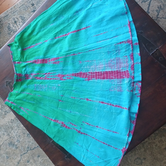 STUDIO WEST VINTAGE TYE DIE FLAIR SKIRT SIZE LARGE - Picture 3 of 10